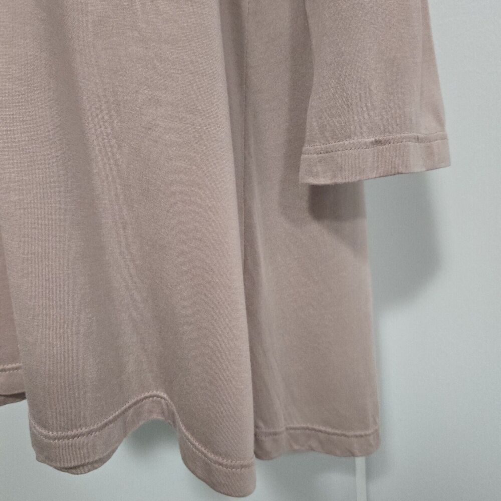 Pure J. Jill Size XS Blush Pink Rayon Blend Stretch Knit Tunic 3/4 Sleeves - Picture 3 of 5